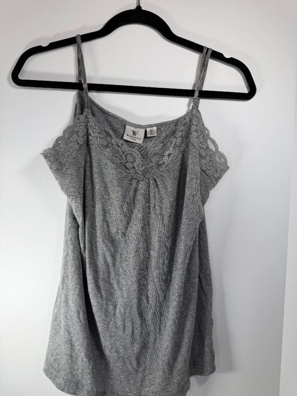 Worthington Swing Gray Lace Cami